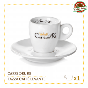 1 Tazza Tazzina Caffe con piattino Levante Caffè Del Re