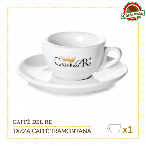 Set 6 Tazze Tazzine Caffe con piattino Grecale Caffè Del Re