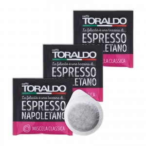 150 Cialde Caffè Toraldo Miscela Classica in filtro carta ESE 44mm Classico Originale