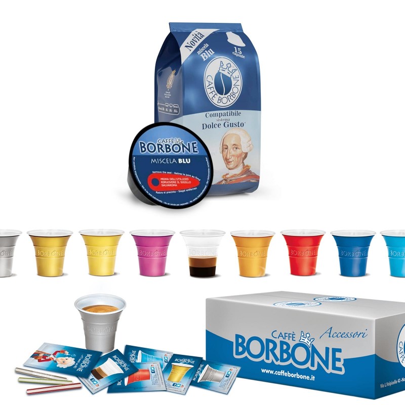 Caffe Borbone Dolce Gusto Capsules, 90 Capsules - Miscela Blu Blend – Dolce  Gusto Machine Compatible – Intensity 8.5/10, Strong and Sweet – Made in
